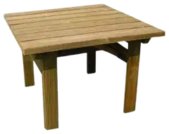 Kaisa kahvipöytä 70x70 cm, kestopuu vihreä - 1