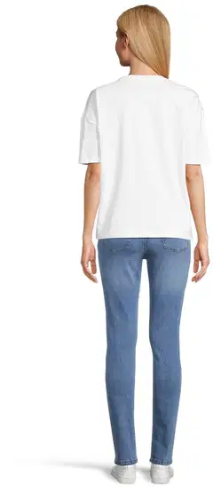 House naisten t-paita print 213H261405 - Bright white - 3