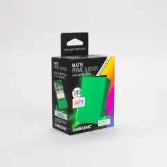 Gamegenic Matte Prime -korttisuojat 66 × 91 mm, vihreä - 1