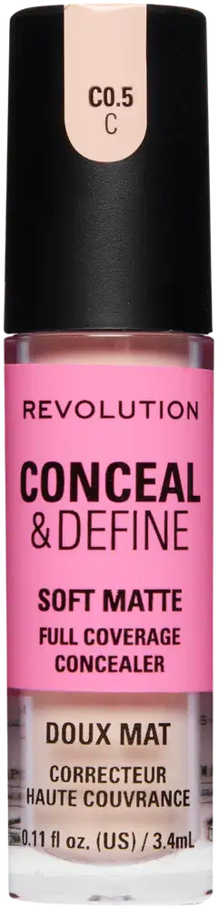 Makeup Revolution Conceal & Define Concealer C3 peite- ja korostusväri - Cool C0,5 - 1