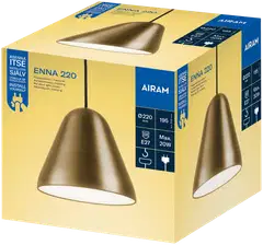 Airam Enna 220 riippuvalaisin E27 messinki - 2