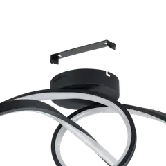 EGLO kattovalaisin Calarossa-z LED 22W RGB CCT musta/valkoinen - 3