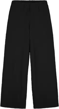 WKLY. naisten leveät trikoohousut 222W090220 - BLACK - 1