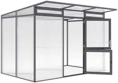 Kreative Gartentechnik kasvihuone Santini II 6,06 m2 antrasiitinharmaa - 1
