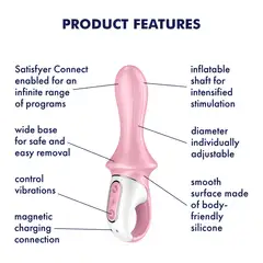 Satisfyer anaalivibraattori Air Pump Booty 5+ punainen - 7