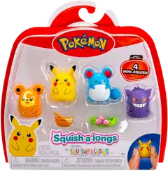 Squishalongs Pokemon 4 Pk Pikachu/gengar - 2