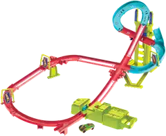 Hot Wheels Neon Speeders Skyscraper Speed Circuit - 4