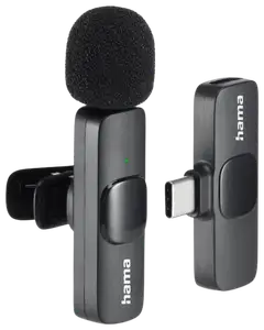 Hama langaton mikrofoni Smart Wireless Lavalier USB-C - 2