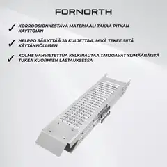 Fornorth ajoramppi taitettava 89x26x11cm 200kg - 6