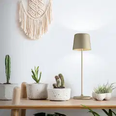 Brilliant LED-pöytävalaisin Kaami Cappuccino - 9