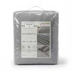 Home & Main päiväpeitto Gauze 260x260 cm harmaa - 1