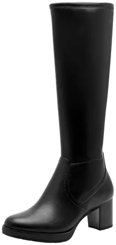 Jana shoes naisten stretchsaapas 25566 - BLACK - 1