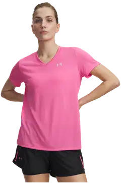 Under Armour naisten treenipaita Tech SSV Solid 1384229 - Pink Frenzy - 1