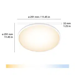 Philips Smart Lighting SuperSlim kattovalaisin 32W 2700–6500K 3800lm pyöreä - 2