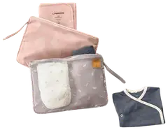 Lässig hoitolaukku Clutch ruskea - 6