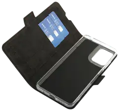 Wave Book Case, Motorola Moto E14, Musta - 4