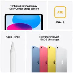 Apple iPad 11 wifi+5G 256GB sininen - MD7L4KN/A - 6