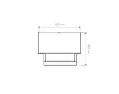 Lintulauta, vaalean harmaa, 27x40x31 cm - 2