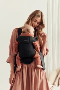 BabyBjörn vauvan kantoreppu mini - 3d mesh, musta - 4