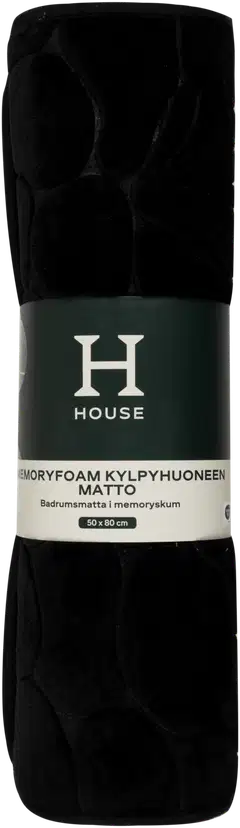 House kylpyhuoneenmatto memory foam Shell 50x80 cm musta - 2