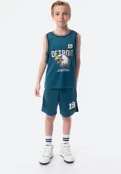 TEX lasten shortsisetti Detroit I276353 - Green - 1