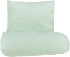 House pussilakanasetti Seersucker 150x210 cm vihreä - 1