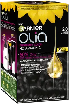 Garnier Olia 2.0 Black Diamond kestoväri 174ml - 2