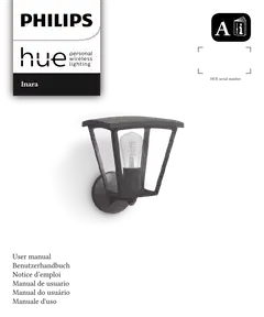 Philips Hue Inara -seinävalaisin ulkokäyttöön 7W 2700K 550LM valkoisella filamentti lampulla - 2