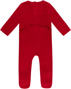TEX BABY vauvojen potkupuku fleece Petteri Poro - RED - 2