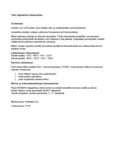 Taito digilämpömittari sisä/ulko - 3