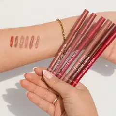 Gosh Velvet Touch Lip Liner 001 Nougat Crisp huultenrajauskynä 1,2g - Antique Rose - 2