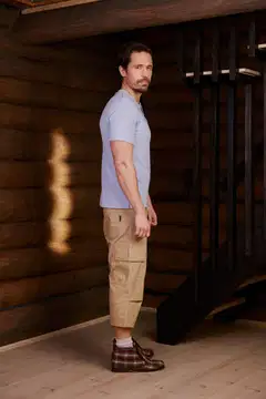 Reino&Aino miesten Henley T-paita Reino - Light Blue - 5