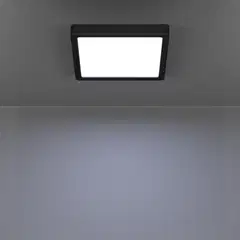 EGLO kattovalaisin Fueva 6 LED 10,5W CCT 22x22 cm musta - 6