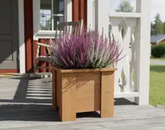 Miljöökoriste Nelikulmainen kukkalaatikko ruskea - 4