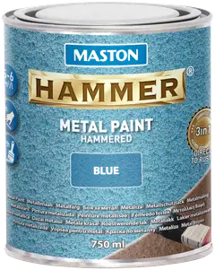 Maston metallimaali Hammer Vasaralakka sininen 750 ml - 1