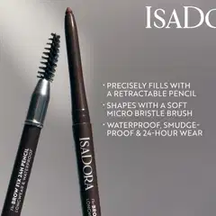 Isadora The Brow Fix 24h Pencil Longwear & Waterproof kulmakynä 03 Medium Brown 0,32 g - 02 Dark Brown - 5