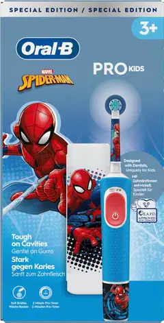Oral-B Vitality Pro Kids Spiderman 3+ sähköhammasharja + matkakotelo - 1