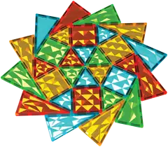 Geomag Tiles Gems Magnettinen Rakennussetti 100 Osaa - 3