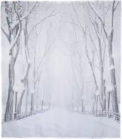 House suihkuverho Snowy trees 180x200 cm - 2