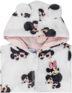 Disney vauvojen vetoketjullinen fleecehuppari Minni Hiiri ZH00001 - Valkoinen - 2