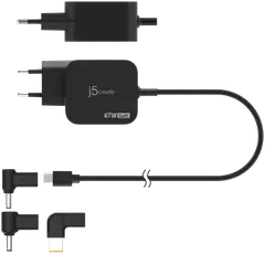 j5create USB-C 67w GAN tietokoneen laturi vaihtopäillä - 2