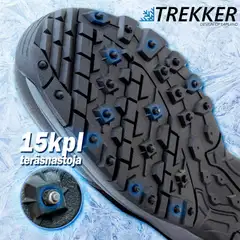 Trekker nastakengät - Musta/pinkki - 7
