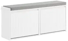 SoBuy kenkäpenkki valkoinen FSR98-XL-W - 3
