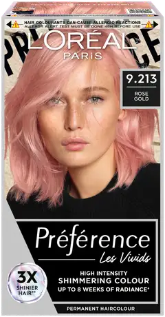 L'Oréal Paris Préférence Vivid Colours Rose Gold intensiivinen kestoväri 1kpl - 1