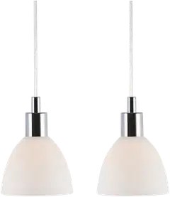 Nordlux riippuvalaisin Ray 2 kpl kromi/opaali - 1