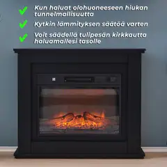 Lykke sähkötakka 2000 W L musta - 4