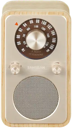 Sangean WR-9 Bluetooth pöytäradio, vaalea tammi - 2