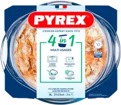 Pyrex lasipata 2,3 l ja kansi 0,7 l - 2