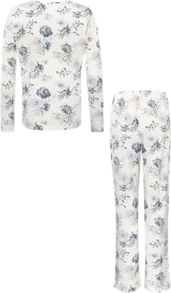 TEX naisten pyjama I997293 - ECRU 2 - 2