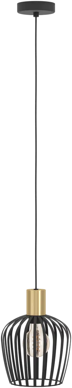 EGLO riippuvalaisin Empoli E27 messinki/musta - 4